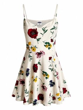 Old Navy Floral Fit & Flare Dress Sz L
